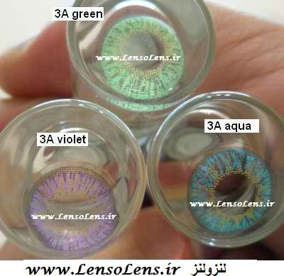 لنز رنگی دور مشکی عسلی